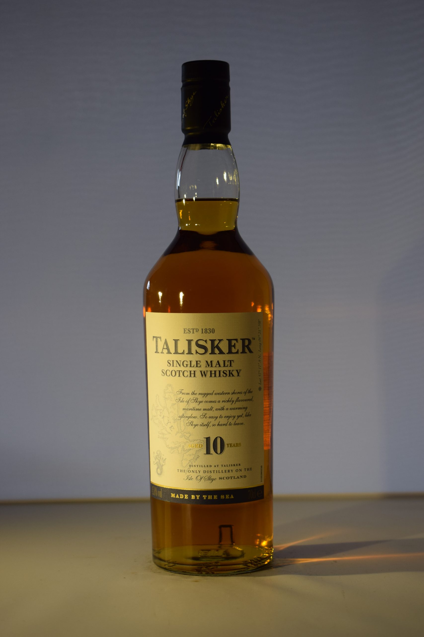 Talisker Scotch 10 Year Old Single Malt Scotch Whiskey 70CL